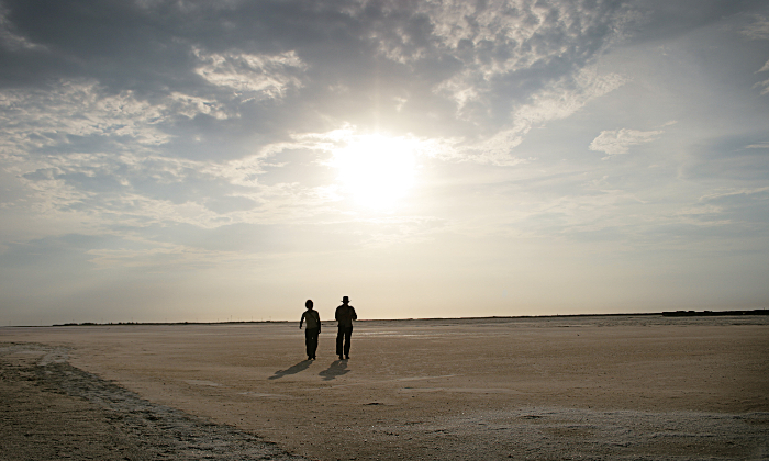 Keine einfache Reisegesellschaft: Ignacio Carrillo und Fermín Morales im Film Los Viajes del viento, Foto: Screenshot. kolumbien_viajes_del_viento_screenshot3