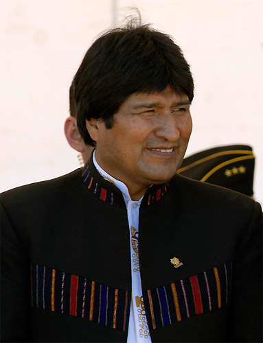Bolivien: Präsident Evo Morales. Foto: Fernando Lugo APC.