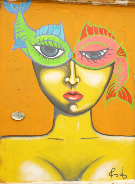 Valparaiso: Graffiti - Foto: Quetzal-Redaktion, mg