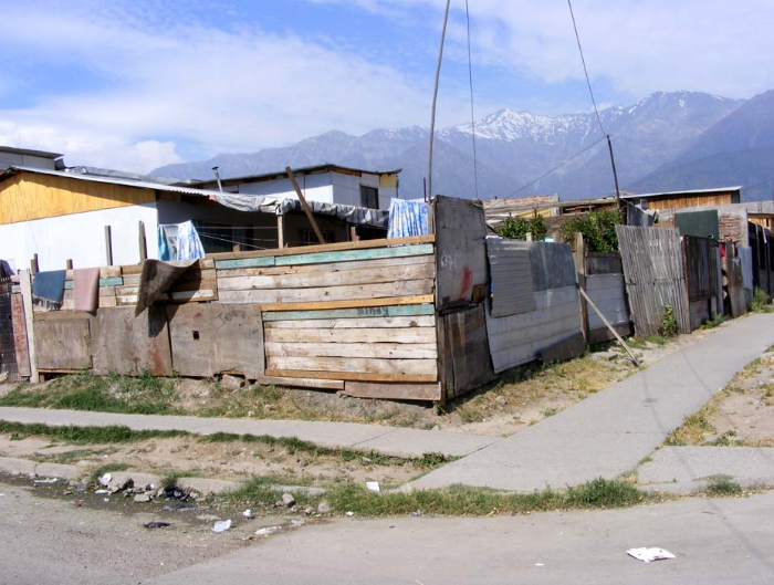 Chile: Hütten in Marginalviertel - Foto: Quetzal-Redaktion, eg
