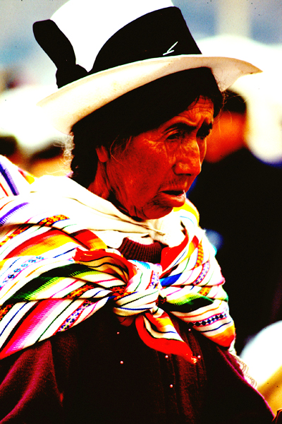 Eine Indigene im Hochland von Peru Foto: Quetzal-Redaktion, ssc